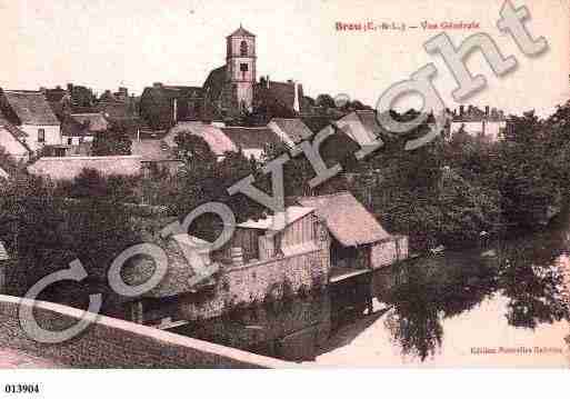 Ville de BROU, carte postale ancienne