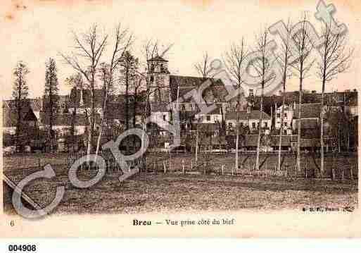 Ville de BROU, carte postale ancienne