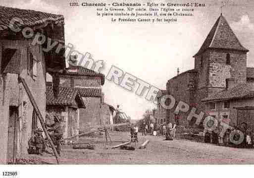 Ville de CHABANAIS, carte postale ancienne