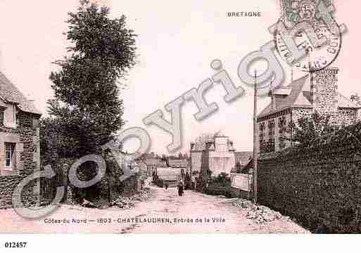 Ville de CHATELAUDREN, carte postale ancienne