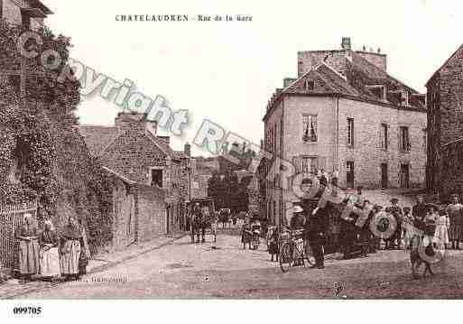 Ville de CHATELAUDREN, carte postale ancienne