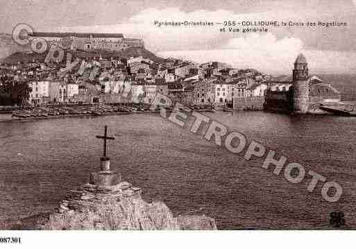 Ville de COLLIOURE, carte postale ancienne