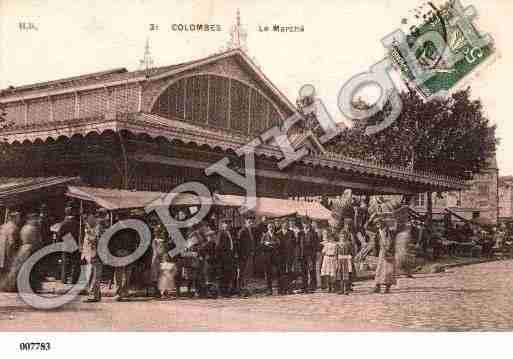 Ville de COLOMBES, carte postale ancienne