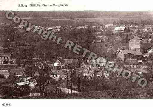 Ville de CRILLON, carte postale ancienne