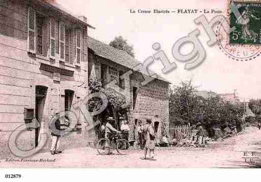 Ville de FLAYAT, carte postale ancienne