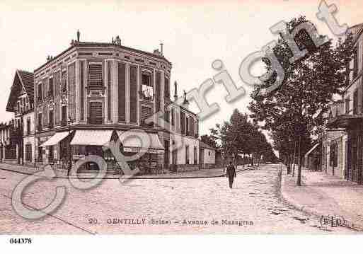 Ville de GENTILLY, carte postale ancienne