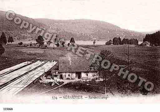 Ville de GERARDMER, carte postale ancienne