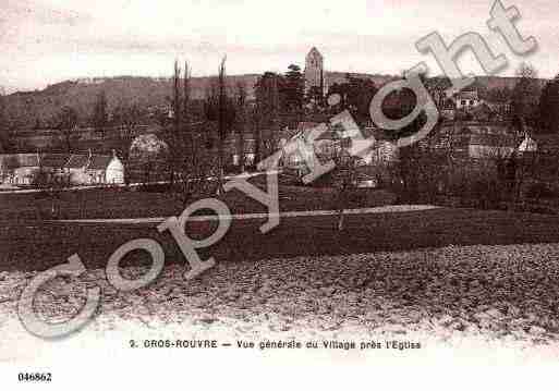 Ville de GROSROUVRE, carte postale ancienne