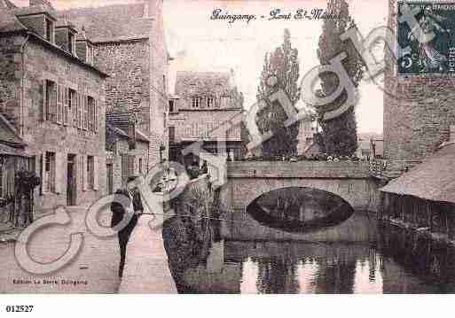 Ville de GUINGAMP, carte postale ancienne