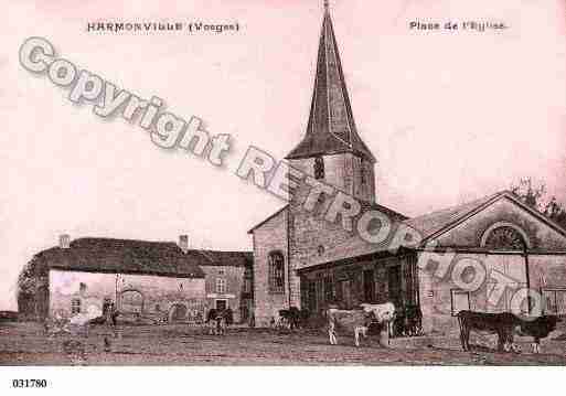 Ville de HARMONVILLE, carte postale ancienne