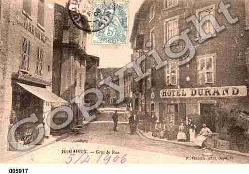 Ville de JUJURIEUX, carte postale ancienne