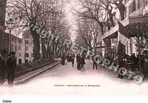 Ville de LORGUES, carte postale ancienne