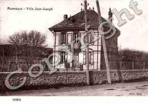 Ville de MANOSQUE, carte postale ancienne