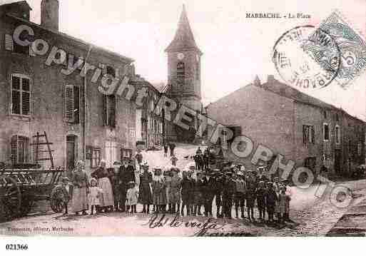 Ville de MARBACHE, carte postale ancienne