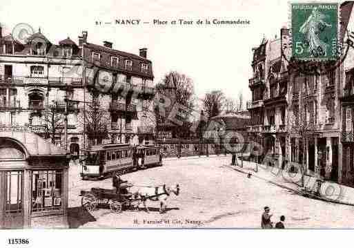 Ville de NANCY, carte postale ancienne