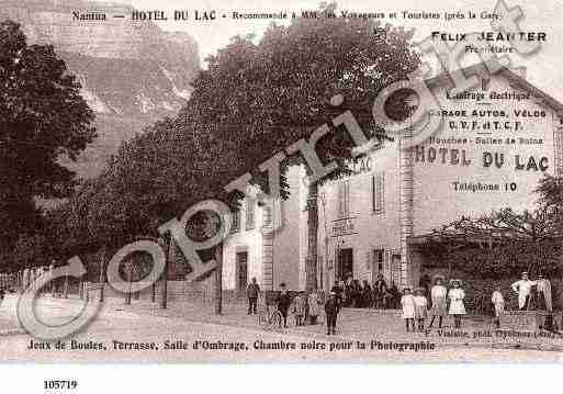 Ville de NANTUA, carte postale ancienne