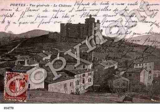 Ville de PORTES, carte postale ancienne