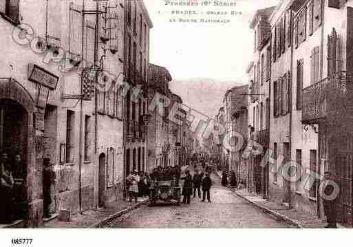 Ville de PRADES, carte postale ancienne