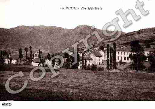 Ville de PUCH(LE), carte postale ancienne