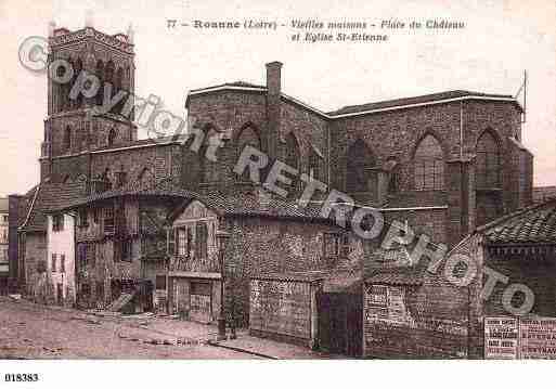 Ville de ROANNE, carte postale ancienne