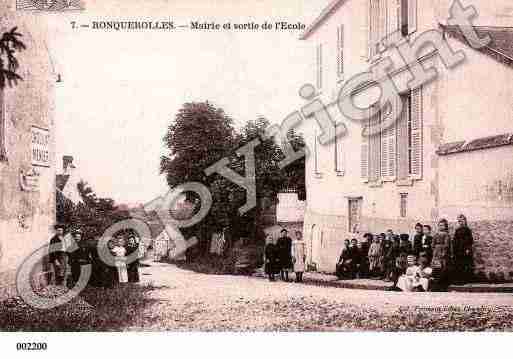 Ville de RONQUEROLLES, carte postale ancienne