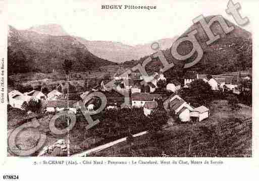 Ville de SAINTCHAMP, carte postale ancienne