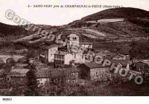 Ville de SAINTVERT, carte postale ancienne