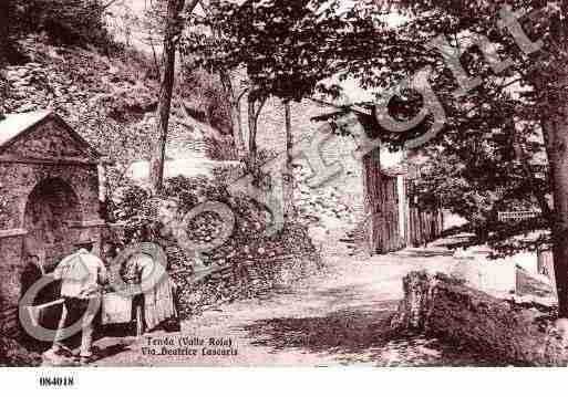 Ville de TENDE, carte postale ancienne