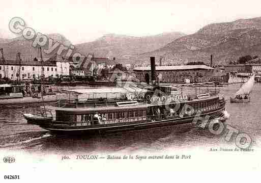 Ville de TOULON, carte postale ancienne