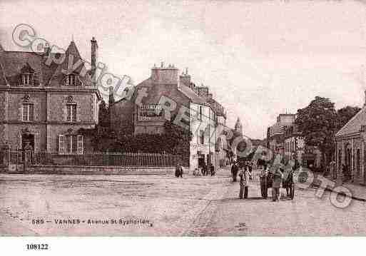 Ville de VANNES, carte postale ancienne