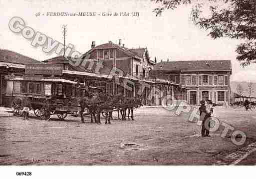 Ville de VERDUN, carte postale ancienne