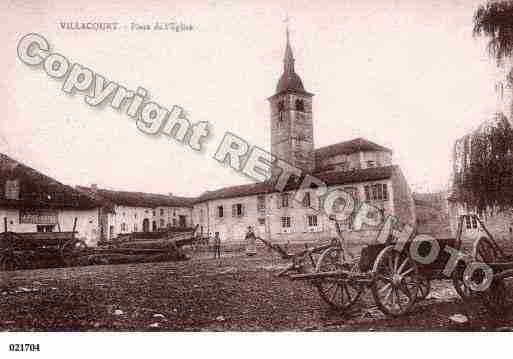 Ville de VILLACOURT, carte postale ancienne