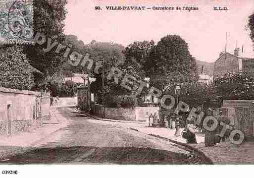 Ville de VILLED'AVRAY, carte postale ancienne