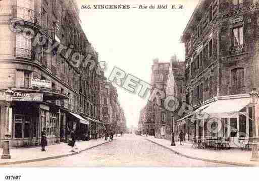 Ville de VINCENNES, carte postale ancienne