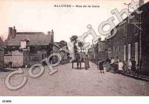 Ville de ALLUYES, carte postale ancienne