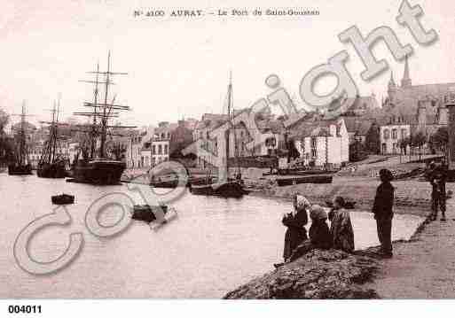 Ville de AURAY, carte postale ancienne