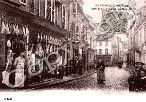 Ville de BEAUMONTSUROISE, carte postale ancienne