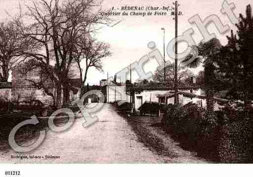 Ville de BEDENAC, carte postale ancienne