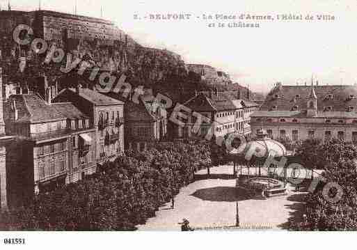 Ville de BELFORT, carte postale ancienne