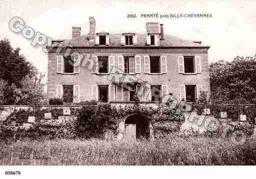 Ville de BILLYCHEVANNES, carte postale ancienne