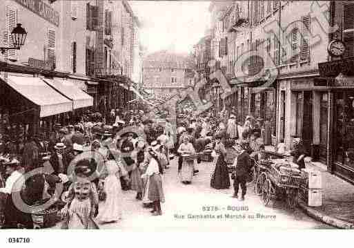 Ville de BOURGENBRESSE, carte postale ancienne