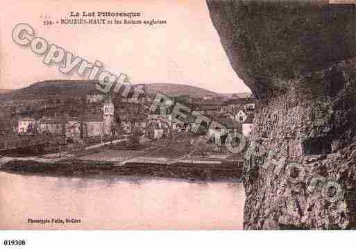 Ville de BOUZIES, carte postale ancienne