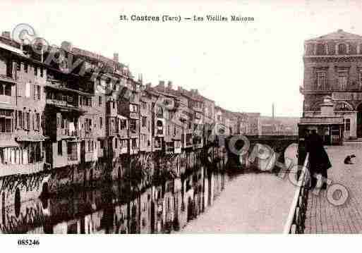 Ville de CASTRES, carte postale ancienne