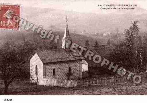 Ville de CHAPELLERAMBAULD(LA), carte postale ancienne