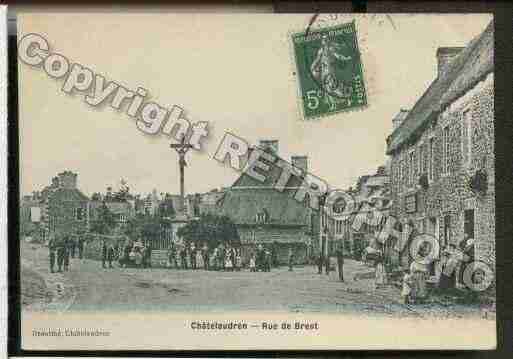 Ville de CHATELAUDREN, carte postale ancienne