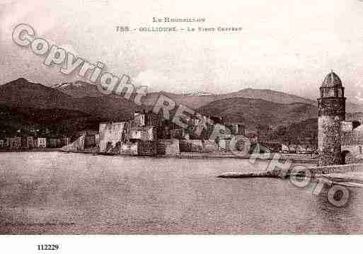 Ville de COLLIOURE, carte postale ancienne