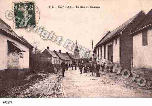 Ville de CONTAY, carte postale ancienne