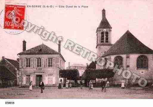 Ville de DAMMARTINENSERVE, carte postale ancienne