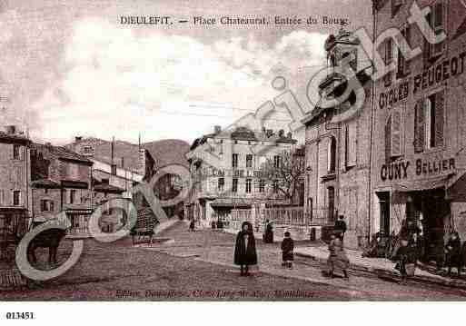 Ville de DIEULEFIT, carte postale ancienne