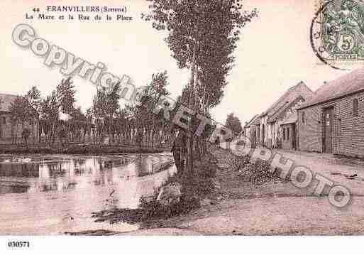 Ville de FRANVILLERS, carte postale ancienne